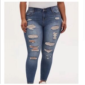 Torrid Distressed Bombshell Skinny Jeans
